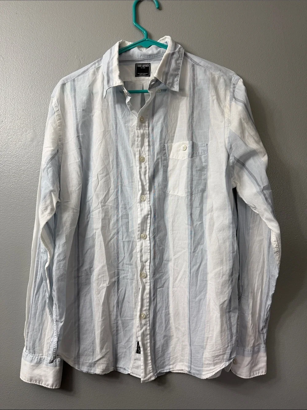 Todd Snyder long sleeve lightweight button down shirt